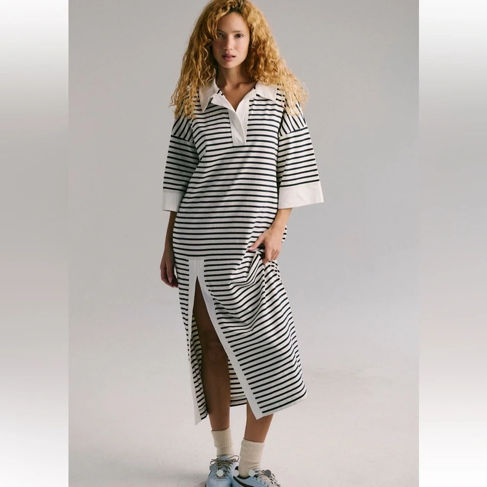 Free people Jaskon Rugby Midi Dress - Picture 3 of 10